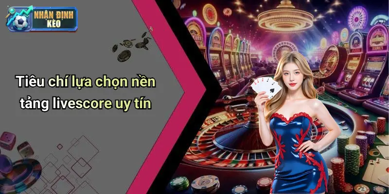 Tiêu chí lựa chọn nền tảng livescore uy tín