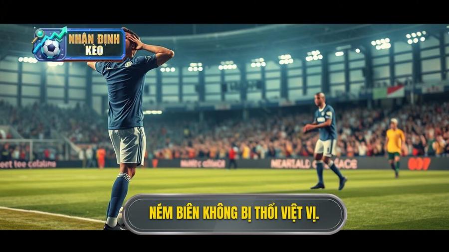3. Ném biên không bị thổi việt vị.