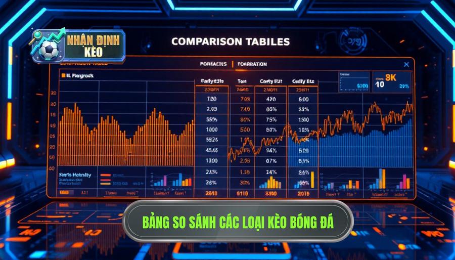 Bảng so sánh các loại kèo phổ biến hôm nay
