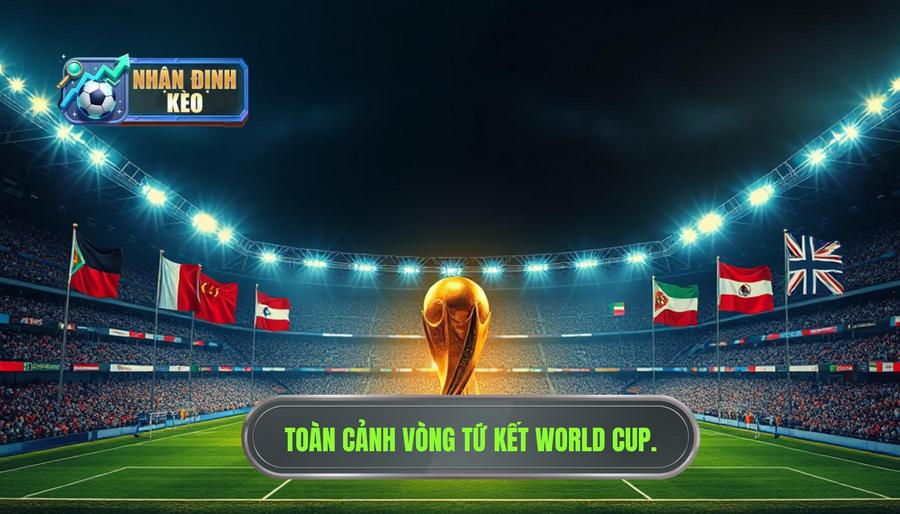 Bức tranh toàn cảnh vòng tứ kết World Cup Bức tranh toàn cảnh vòng tứ kết World Cup